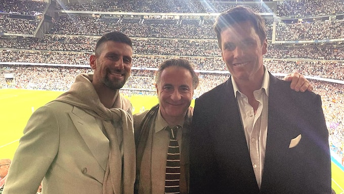 Novak Djokovic, Andy García y Tom Brady