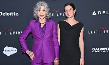 Jane Fonda, una orgullosa abuela en la alfombra roja junto a su nieta Viva Vadim