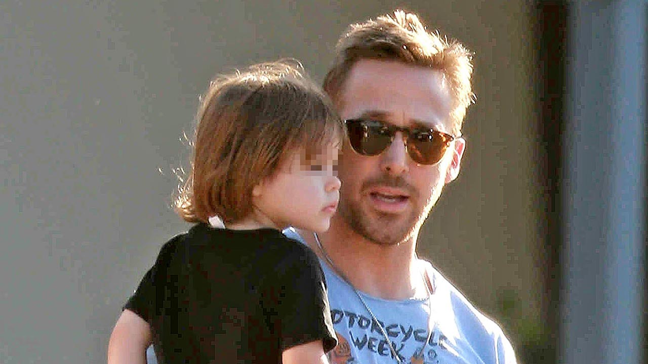 Ryan Gosling con su hija Esmeralda