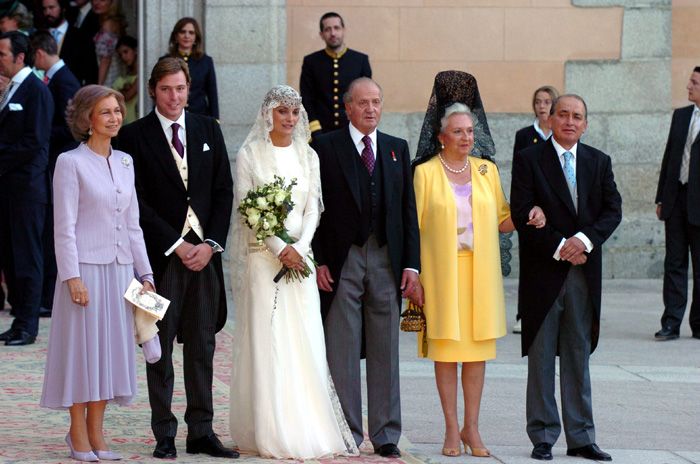 Los reyes Juan Carlos y Sofía en la boda