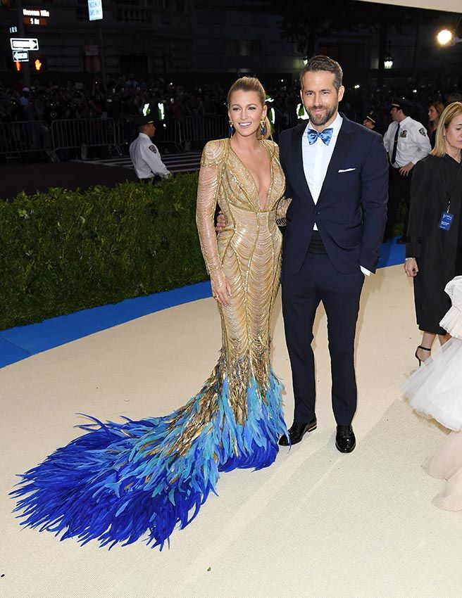 Blake Lively and Ryan Reynolds at the 2017 Met Gala