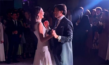 Del emotivo baile con su padre al himno del Real Madrid: todos los detalles del banquete de boda de Lucía Páramo