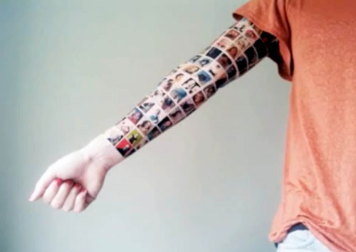 Se tatúa a sus 152 amigos de Facebook en el brazo derecho