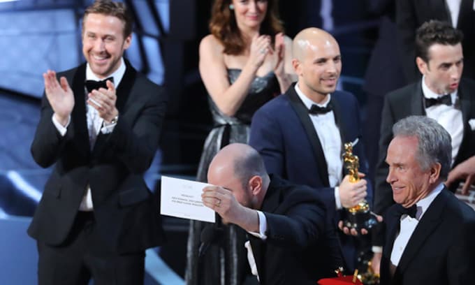 Oscars 2017: La cara de Ryan Gosling tras el 'no' Oscar de 'La La Land'