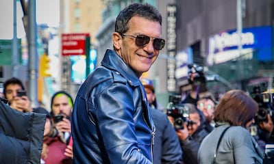 ¡Calienta motores para los Oscar! Antonio Banderas paraliza Times Square