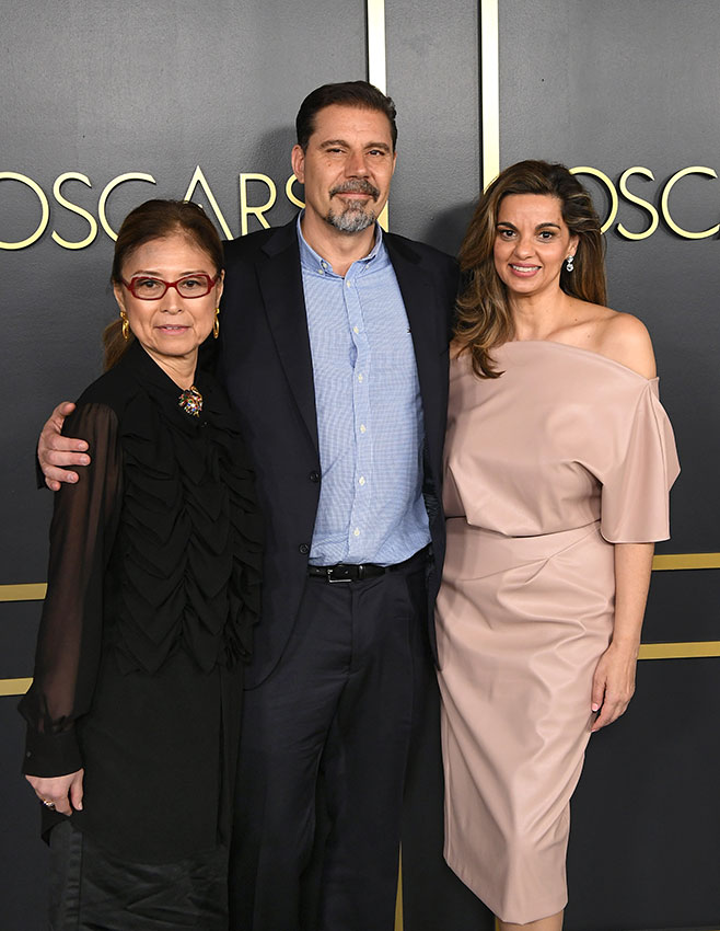 Sergio Pablos en el almuerzo de los nominados a los Oscar