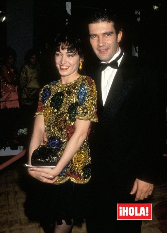 Antonio Banderas y Ana Leza, en los Oscar de 1992