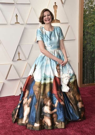 Eva von Bahr en la alfombra roja de los Oscar
