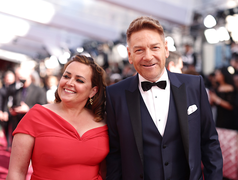 Kenneth Branagh y Lindsay Brunnock