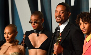 La reacción de Jaden Smith a la noche más polémica de su padre