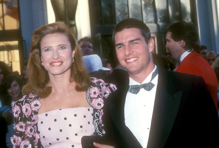 Tom Cruise con su primera mujer Mimi Rogers en los Oscar