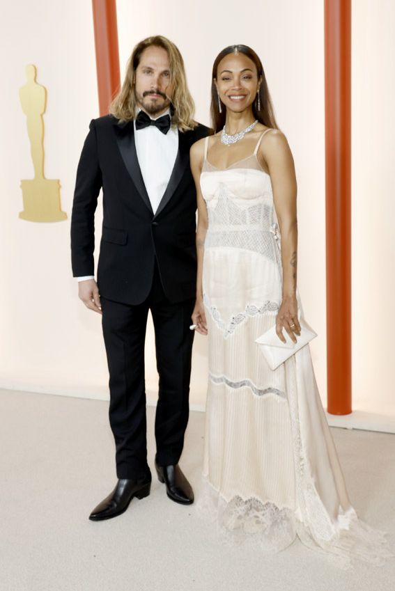 Zoe Saldana y Marco Perego 