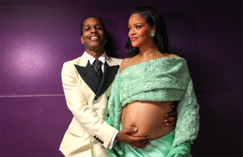 Rihanna y Asap Rocky en los Oscar
