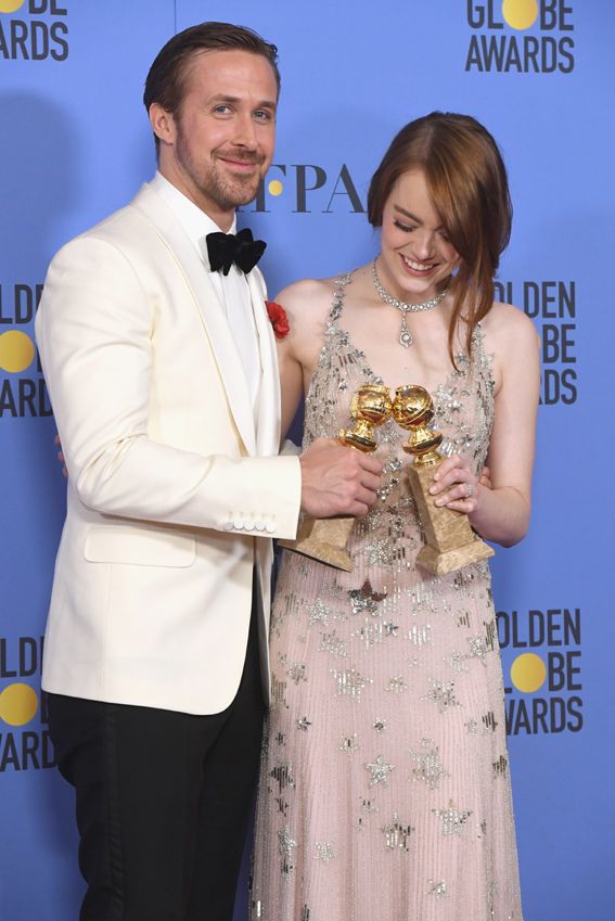 Emma Stone y Ryan Gosling obtuvieron sendos Globo de Oro y Oscar por La La Land