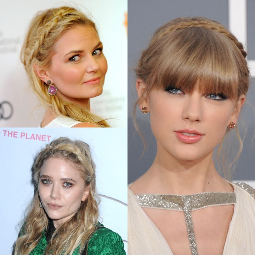 Recogidos Famosas Que Lucen Trenza Diadema Foto 1