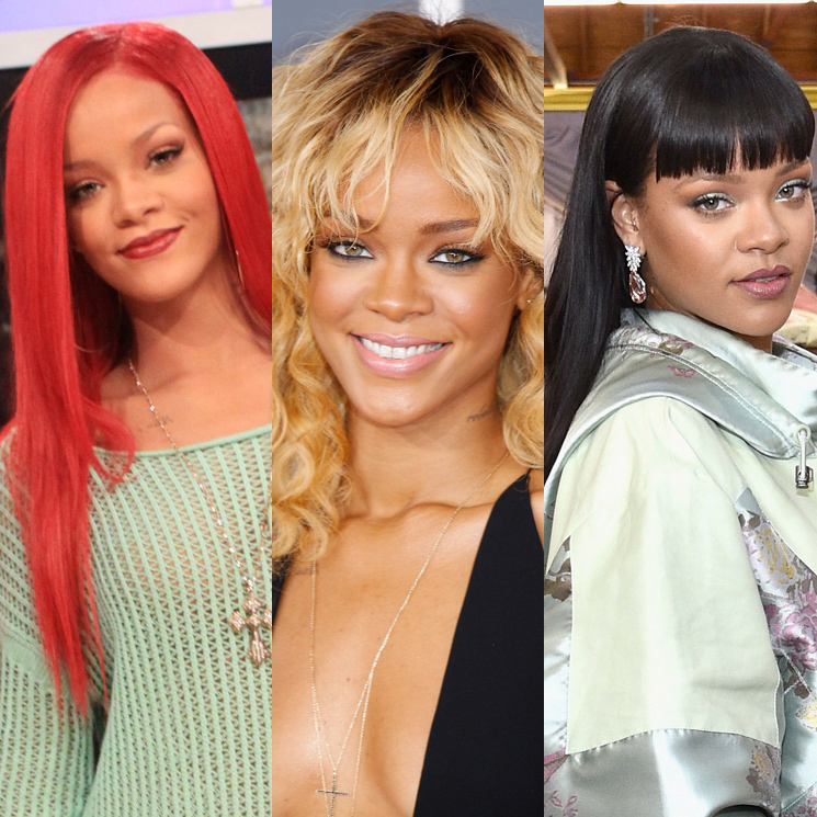 ¡Una mujer camaleónica! Así son algunos de los mejores cambios de 'look' de Rihanna