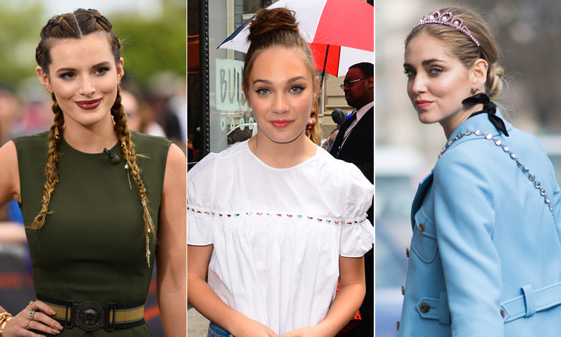 ¡Al mal tiempo buena cara! Maddie Ziegler y 8 peinados de 'celebs' para un día de lluvia