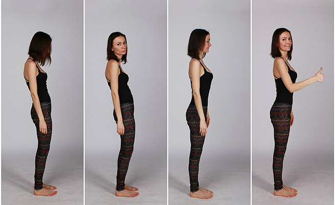 El secreto de un vientre plano está en tu postura