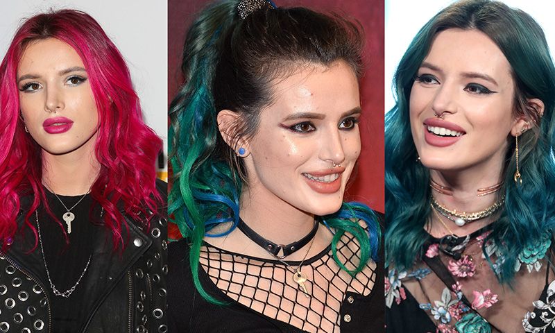 ¿Quieres un toque de color en tu melena? Inspírate en los tonos fantasía de Bella Thorne