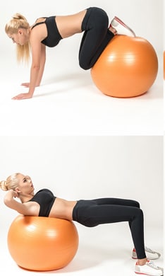 3 ejercicios de Pilates con pelota para fortalecer el core 