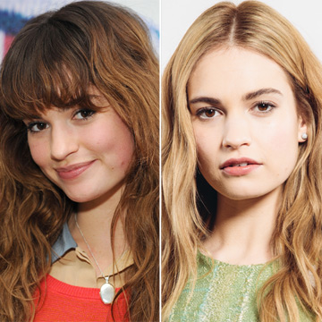Lily James... el antes y el después de la princesa de moda
