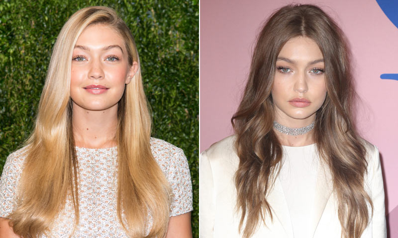 El antes y el después de Gigi Hadid a través de su melena dorada