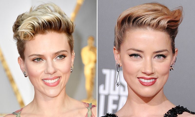 El peinado con truco que ha confundido a Amber Heard con Scarlett Johansson