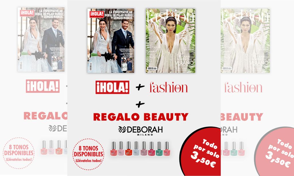 Compra esta semana el PACK de ¡HOLA! + FASHION y llévate de regalo una laca de uñas DEBORAH MILANO
