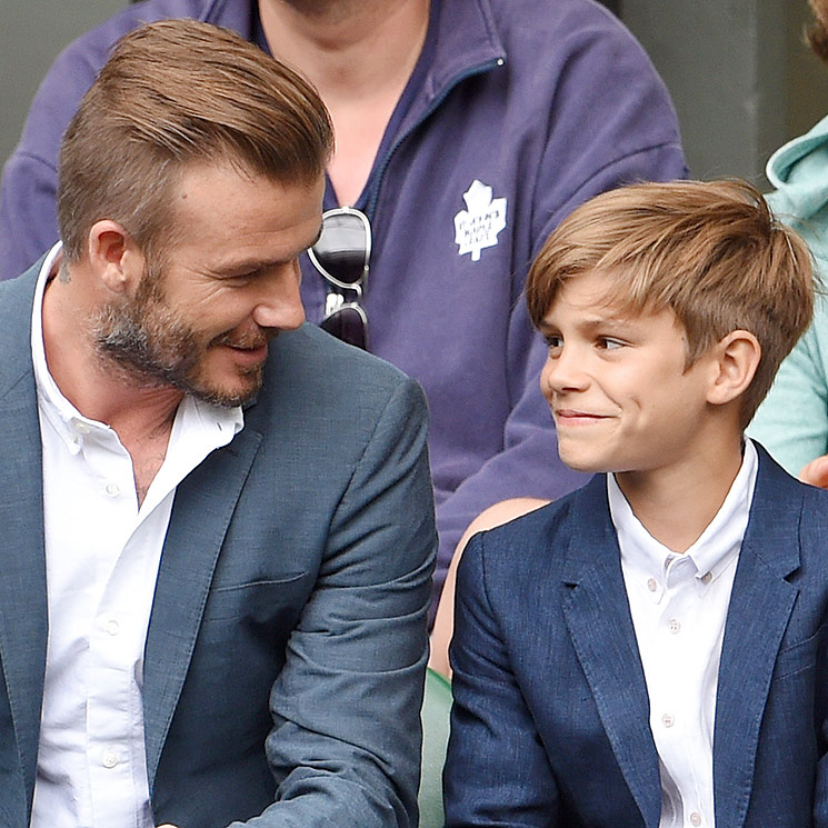 Brooklyn, Cruz... ¡y ahora también Romeo Beckham! Todos quieren ser como su padre