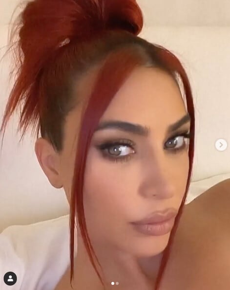 Kim Kardashian cambia de look: ahora es pelirroja y "no es una ...