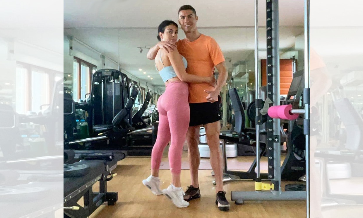 Cristiano y Georgina, ¡la pareja que entrena unida, permanece unida!