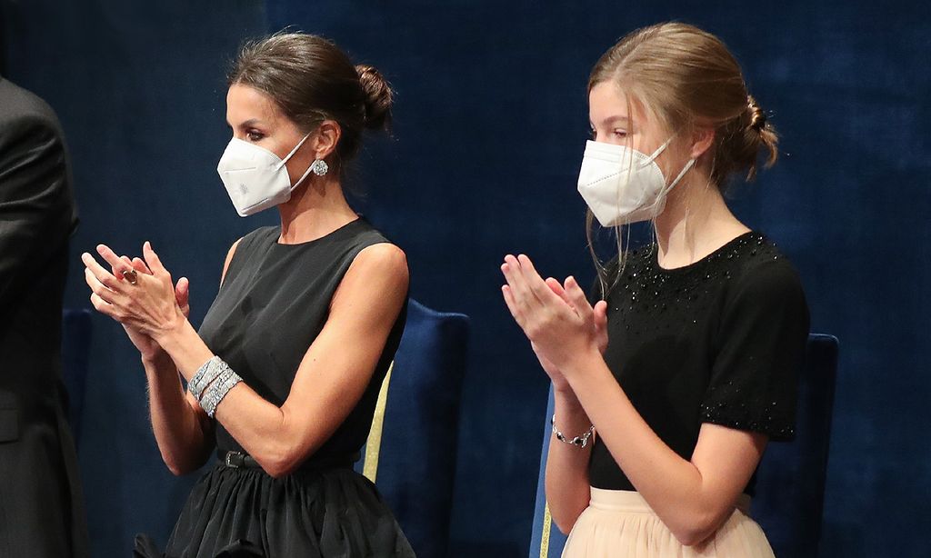 Letizia y Sofía, un mismo peinado en dos versiones distintas