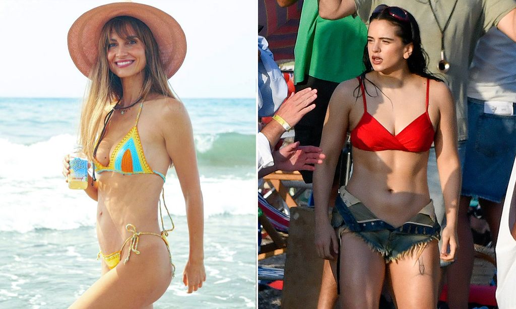 Ariadne Artiles en la playa