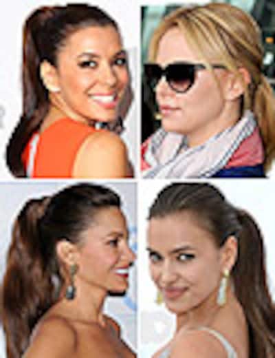 Irina Shayk, Charlize Theron, Sofía Vergara... Las 'celebrities' se apuntan a la moda de la coleta