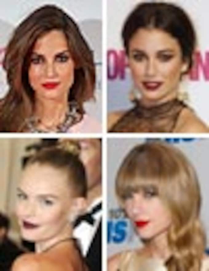 Batalla de belleza entre famosas: Labios rojos 'vs' labios 'vamp'
