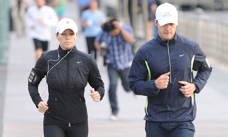 'Couple workout': la tendencia con la que Jessica Biel cuida su matrimonio