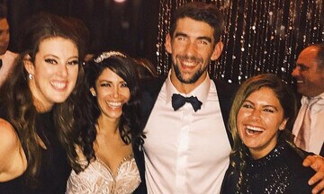 Michael Phelps and Nicole Johnson ring in new year with third wedding