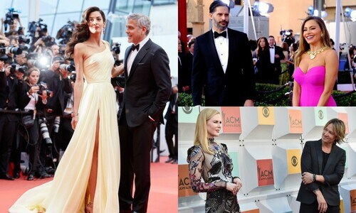 Celebrity men who let their leading ladies steal the red carpet spotlight 