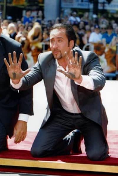 Nicolas Cage, inmortalizado en el Paseo de la Fama de Hollywood