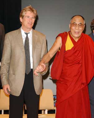 Richard Gere y Goldie Hawn solidarios con el Tíbet