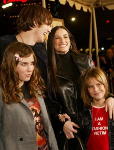 Navidad en familia para Demi Moore y Ashton Kutcher