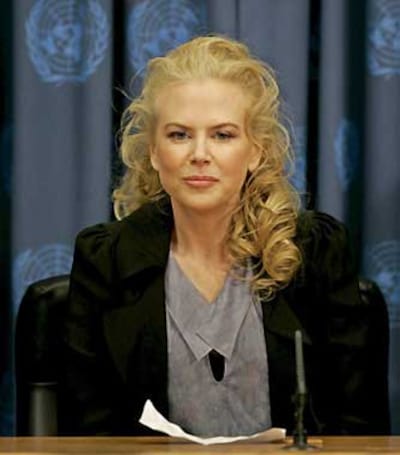 Nicole Kidman, nombrada embajadora de buena voluntad de la ONU