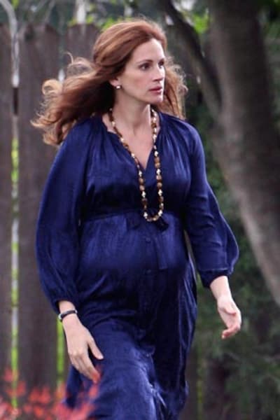 Julia Roberts, embarazada en la vida real y en la ficción