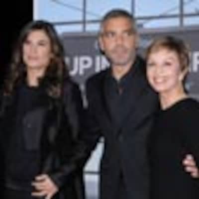 George Clooney irradia felicidad junto a las dos mujeres de su vida, su madre y su novia