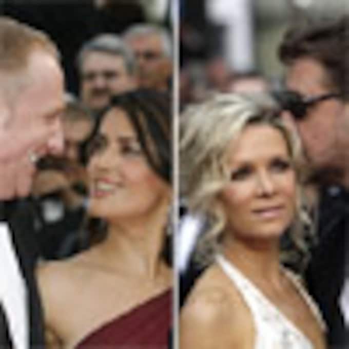 Bellas parejas y espectaculares vestidos iluminan la inauguración de Cannes
