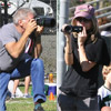 Harrison Ford y Calista Flockhart, dos paparazzi en busca de la mejor imagen para el álbum familiar