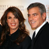 George Clooney y Elisabetta Canalis, unidos en el amor y en la lucha por los derechos humanos