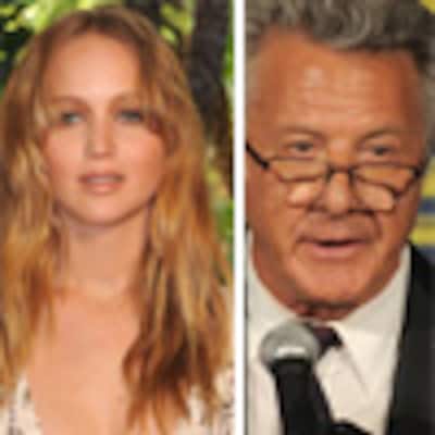 Dustin Hoffman y Jennifer Lawrence, la leyenda y la promesa del cine, comparten mantel