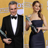 Daniel Day-Lewis, Jennifer Lawrence y Anne Hathaway, un paso más cerca del Oscar