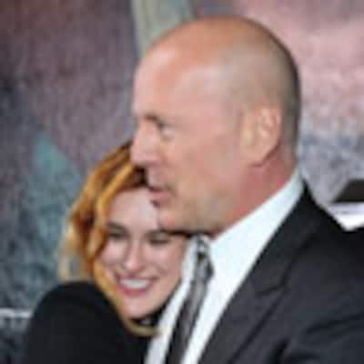 Rumer y Tallulah, muy orgullosas de su padre, el 'héroe' Bruce Willis